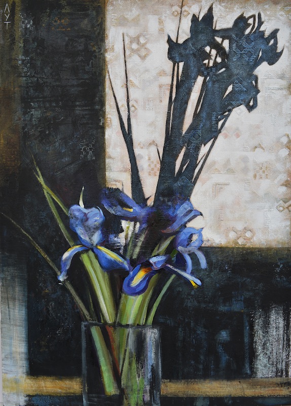 Irises-Night fears painting